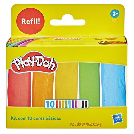 Imagem de Play-Doh Kit de 10 cores essenciais de barras de refil 