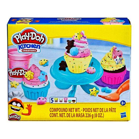 Play-Doh Massinha de Modelar Kitchen Creations Cupcakes Coloridos - E7253 F2929 - Hasbro Menor preço em Play-Doh Massinha de Modelar Kitchen Creations Cupcakes Coloridos - E7253 F2929 - Hasbro