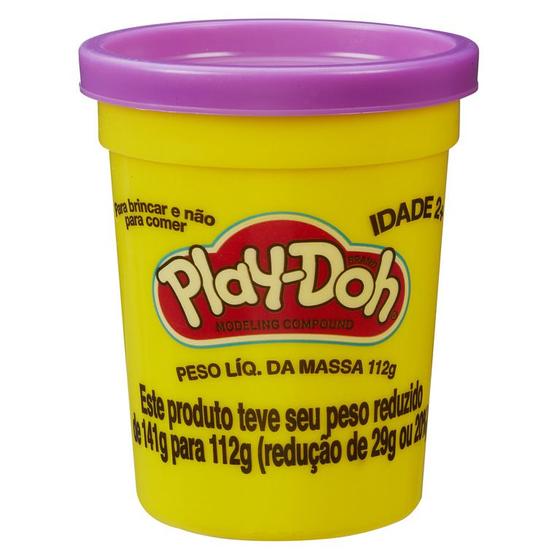 Imagem de Play doh massinha pote individual roxo - hasbro b6756