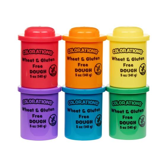 Imagem de Play Dough Colorations, sem trigo e glúten, clássico, 150 ml, 6 cores