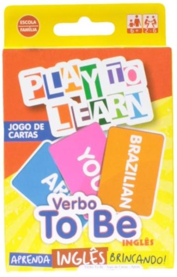 Imagem de Play to learn - jogo de carta - verbo to be