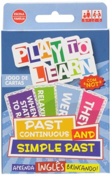 Imagem de Play to learn - jogo de cartas - past continuous a