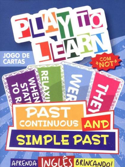 Imagem de Play to learn - jogo de cartas - past continuous and simple past