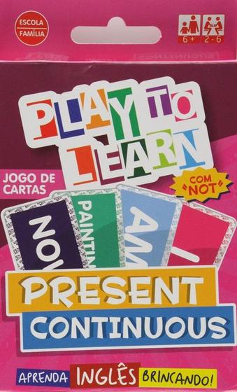 Imagem de Play to learn - present continuous - card game