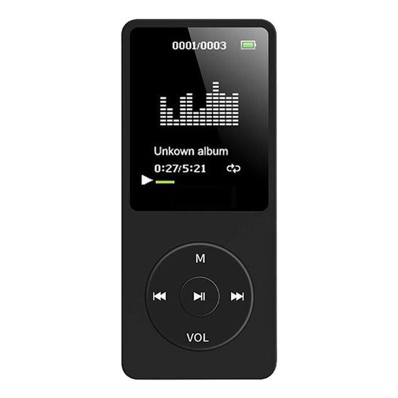 Imagem de Player de MP3 e WMA com rádio FM e gravador de voz, tela LCD