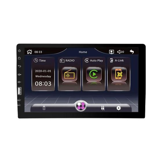 Imagem de Player Multimídia Automotivo Podofo 1 DIN com Tela Touch HD - MP5, FM, Bluetooth e Câmera USB