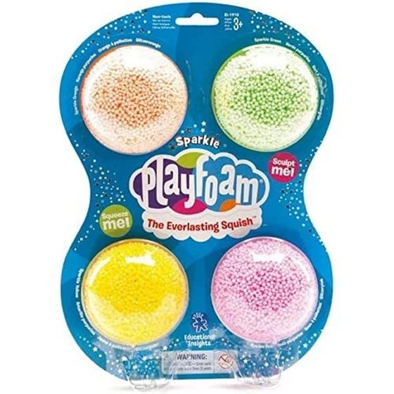 Imagem de Playfoam Sparkle - Kit com 4 - Brinquedo Educativo com Recursos Sensoriais