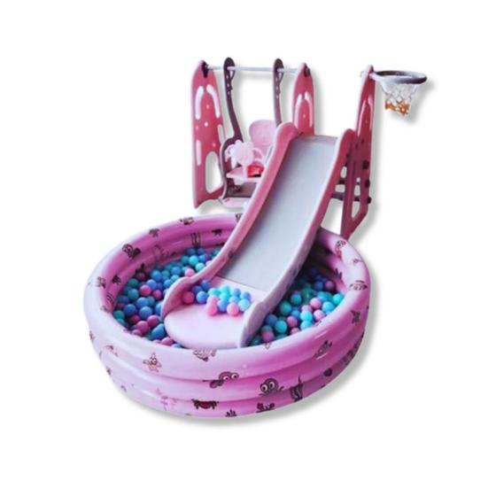 Imagem de Playground infantil 4x1 rosa - importway