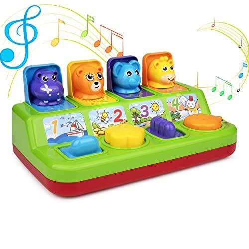 Imagem de Playkidz Baby Pop Up Toy, Toddler Music Cause & Effect Brinquedos, Sons Animais Interativos, Bebê de 10 meses de idade -1 ano de idade menino e menina