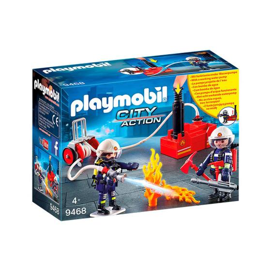 Imagem de Playmobil - Bombeiros com Bomba de Água - 9468
