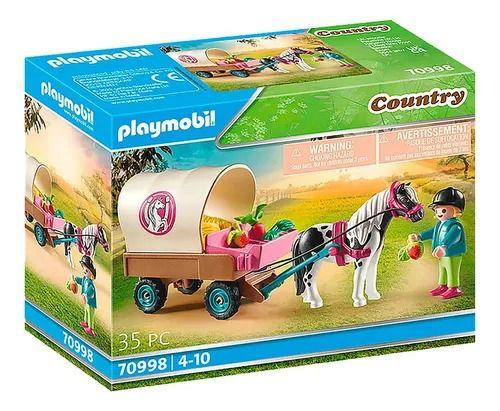 Imagem de Playmobil Country Carroça Com Pônei  35 Peças