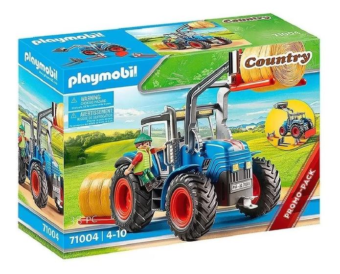 Imagem de Playmobil Country Grande Trator Com Acessorios Sunny 71004