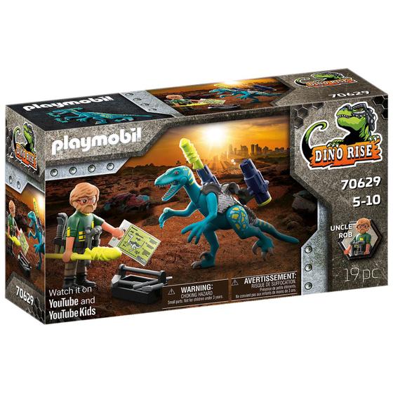 Imagem de Playmobil Deinonychus Pronto para Batalha - Dino Rise - 70629
