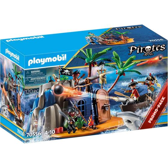 Imagem de Playmobil Esconderijo da Ilha Pirata - Pirates - 70556