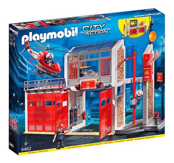 Imagem de Playmobil Estação De Bombeiros Com Alarme