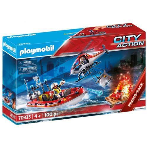 Imagem de Playmobil Missão De Resgate Bombeiros 100 Peças Sunny 70335