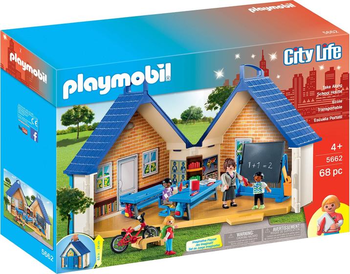 Imagem de Playmobil Take Along School House - Conjunto de Brinquedos