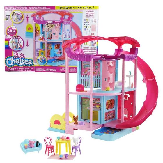 Imagem de Playset A Casa Da Chelsea Barbie Escorregador Hck77 - Mattel