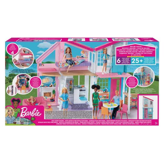 Playset Barbie - 90 Cm - Casa Barbie - Casa Malibu Mattel - Playsets - Magazine Luiza