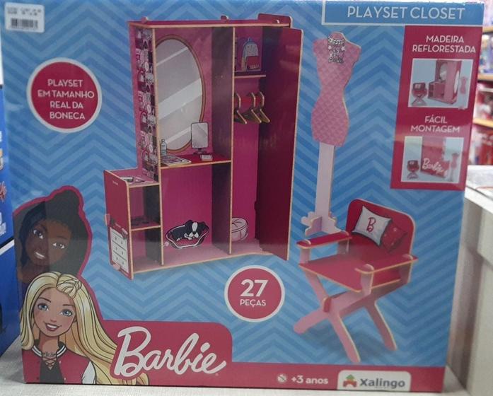Imagem de Playset closet da barbie madeira r.23298 xalingo