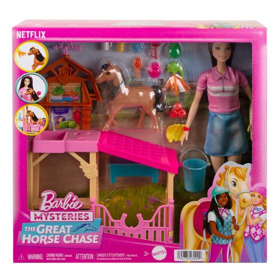 Imagem de Playset com Boneca Barbie - Estábulo com Pônei - Barbie Mysteries - Mattel