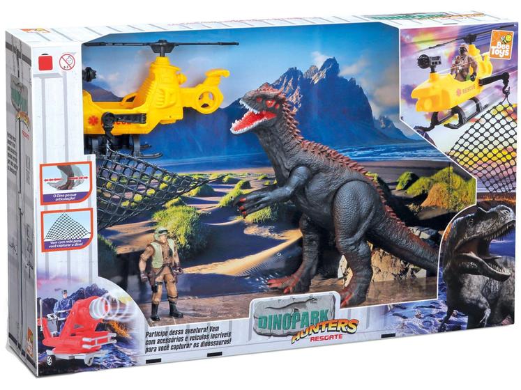 Imagem de Playset Dinossauro Dinopark Hunters Resgate - Bee Toys 4 Peças