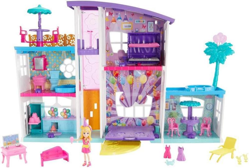 Imagem de Playset E Boneca Polly Pocket Mega Casa De Supresas Mattel