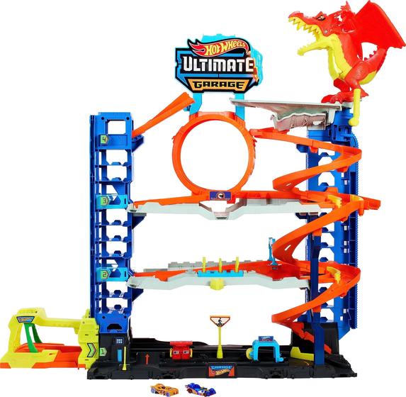 Imagem de Playset Hot Wheels City Ultimate Garage com 2 carros +50 carros