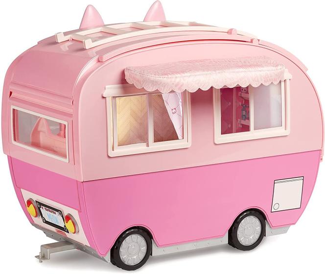 Imagem de Playset Na! Não! Não! Surprise Kitty-Cat Camper Pink para crianças com mais de 5 anos