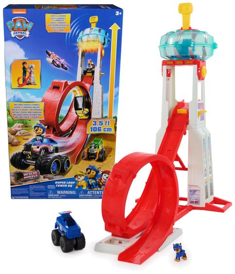 Imagem de Playset Paw Patrol Rescue Wheels Super Loop Tower - Mais de 3 Anos de Diversão