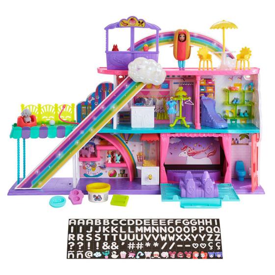 Imagem de Playset Polly Pocket com Mini Bonecas - Shopping Center Doces Surpresas - Mattel