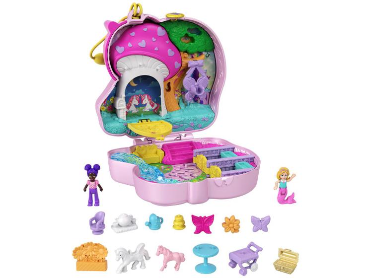 Playset Polly Pocket Festa do Chá de Unicórnio Menor preço em Playset Polly Pocket Festa do Chá de Unicórnio