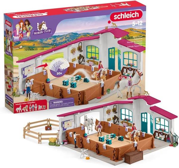 Imagem de Playset Schleich Horse Club Peppertree Riding Arena com 2 cavalos