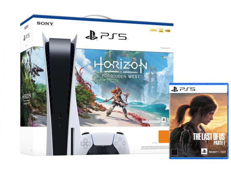 PlayStation 5 825GB 1 Controle Branco Sony - com Horizon Forbidden 