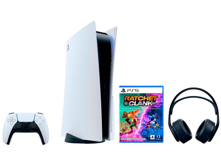 Imagem de PlayStation 5 825GB 1 Controle Sony + Headset