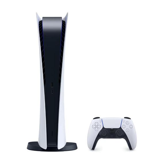 Imagem de Playstation 5 Edição Digital + Controle Dual Sense PS5, Branco - CFI-1214B01X