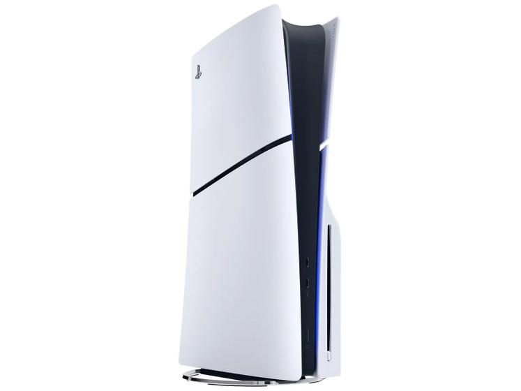 Detalhe do controle branco do PlayStation 5