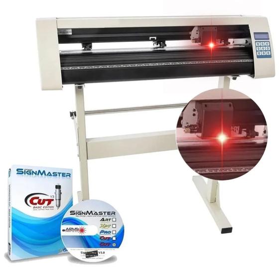 Imagem de Plotter De Recorte Profissional 72Cm Mira À Laser E Software