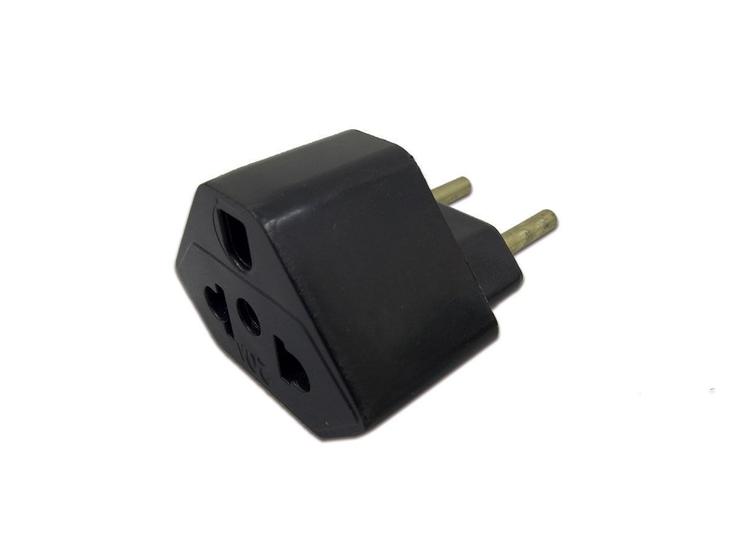 Imagem de Plug Adaptador de Tomada Preto 20A Universal