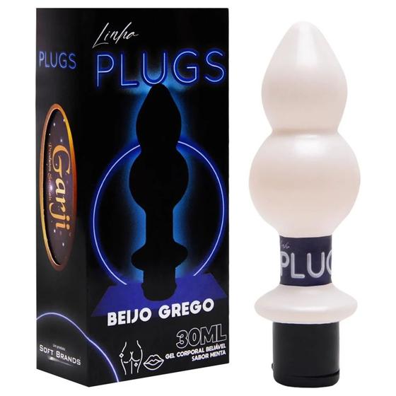 Imagem de Plug Anal Com Gel Beijo Grego 30Ml Garji