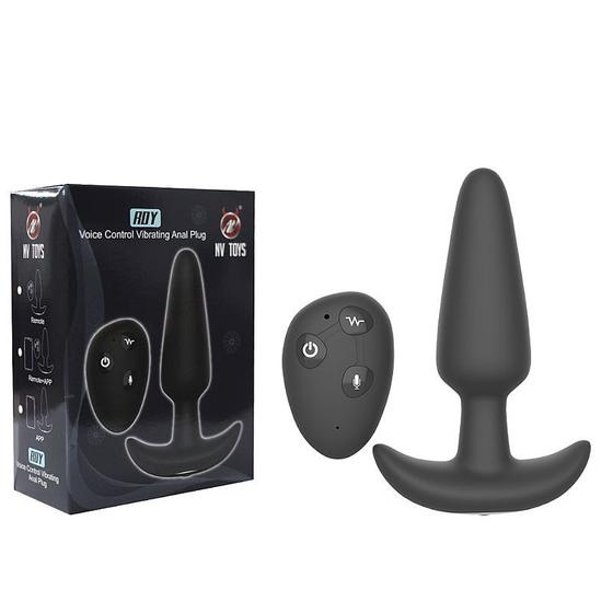 Imagem de plug anal de silicone com vibro e controle remoto nv toys rdy