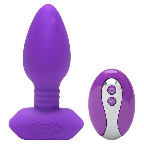 Imagem de Plug Anal Médio Delicioso Com Vibro e Rotação Controle por APP Nova Forma de Prazer