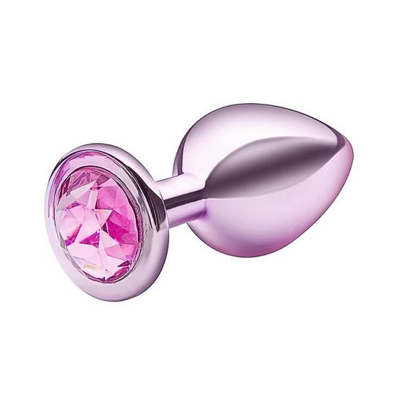 Imagem de Plug Anal Médio Lite Plug com Joia Rosa