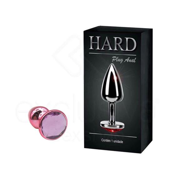 Imagem de Plug Anal "P" em Formato Cônico com Joia na Base - Hard