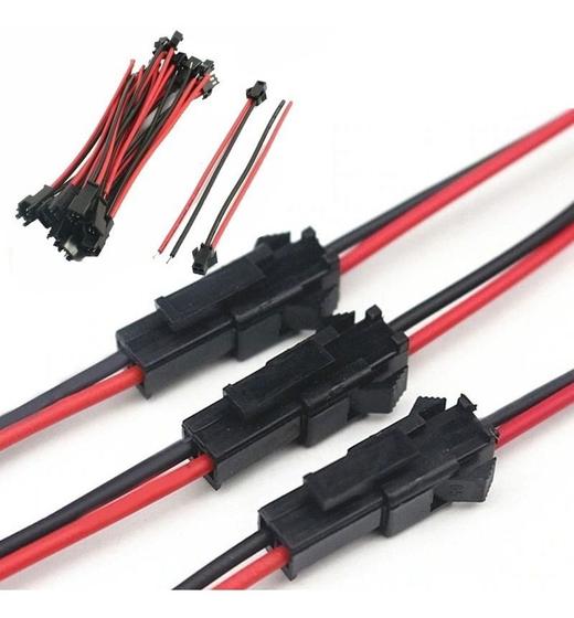 Imagem de Plug Conector De Fio Macho Para Femea