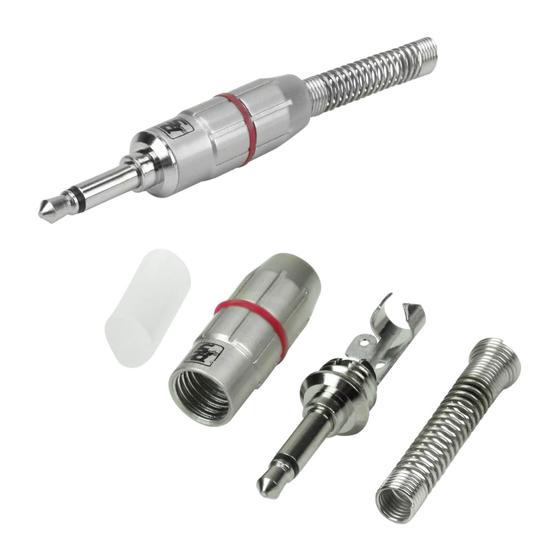 Imagem de Plug Conector P2 Macho Mono Profissional - Original