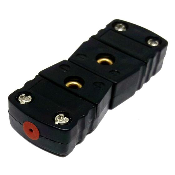 Imagem de Plug Conector Termopar Tipo J Macho e Fêmea - 20 x 52 x 9 mm - 10 g - 20 AWG - 0,23 kg/m - Termopares Tipo K