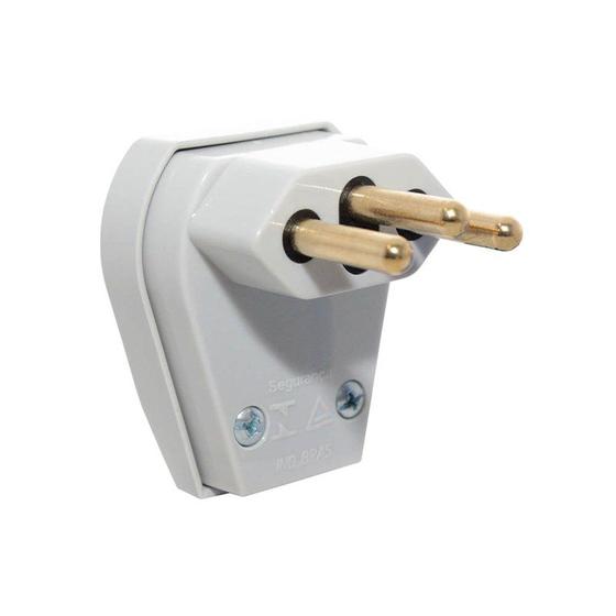 Plug de Sobrepor 2P+T 20A Macho Cinza Pezzi Menor preço em Plug de Sobrepor 2P+T 20A Macho Cinza Pezzi