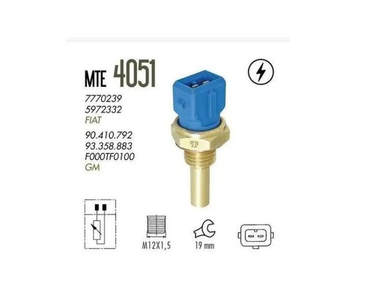 Imagem de Plug Eletronico Sensor Temperatura Agua Astra 2.0 8v 2005