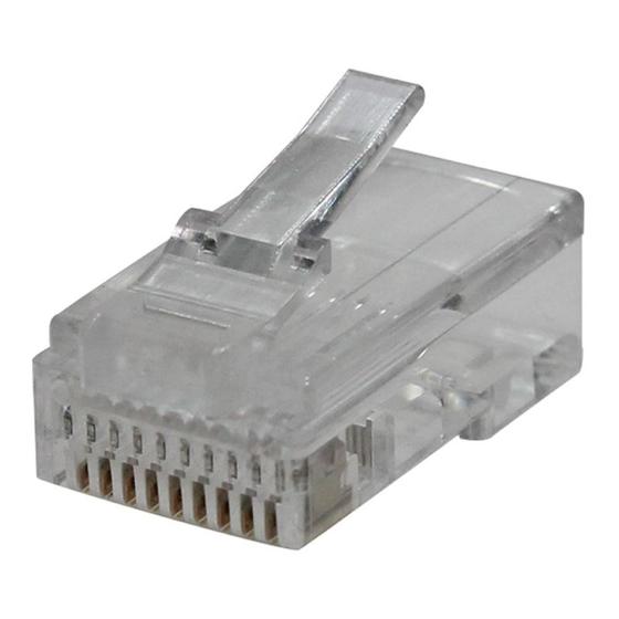 Imagem de Plug Modular Rj-45 Macho-Cat6 C/ Guia Injetada